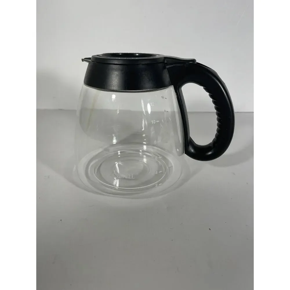 Mr. Coffee 12 Cup Carafe Glass Replacement‎ Decanter Pot Black Handle & Lid